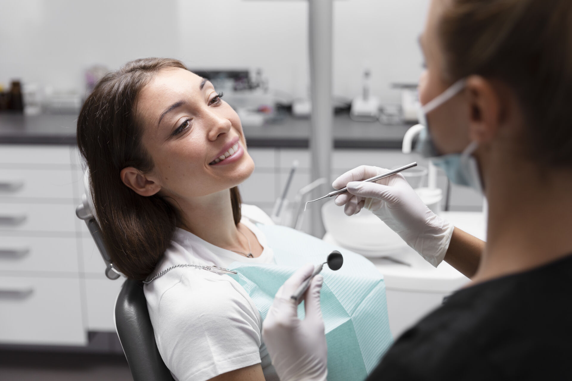 Woman going for a checkup with Patient First