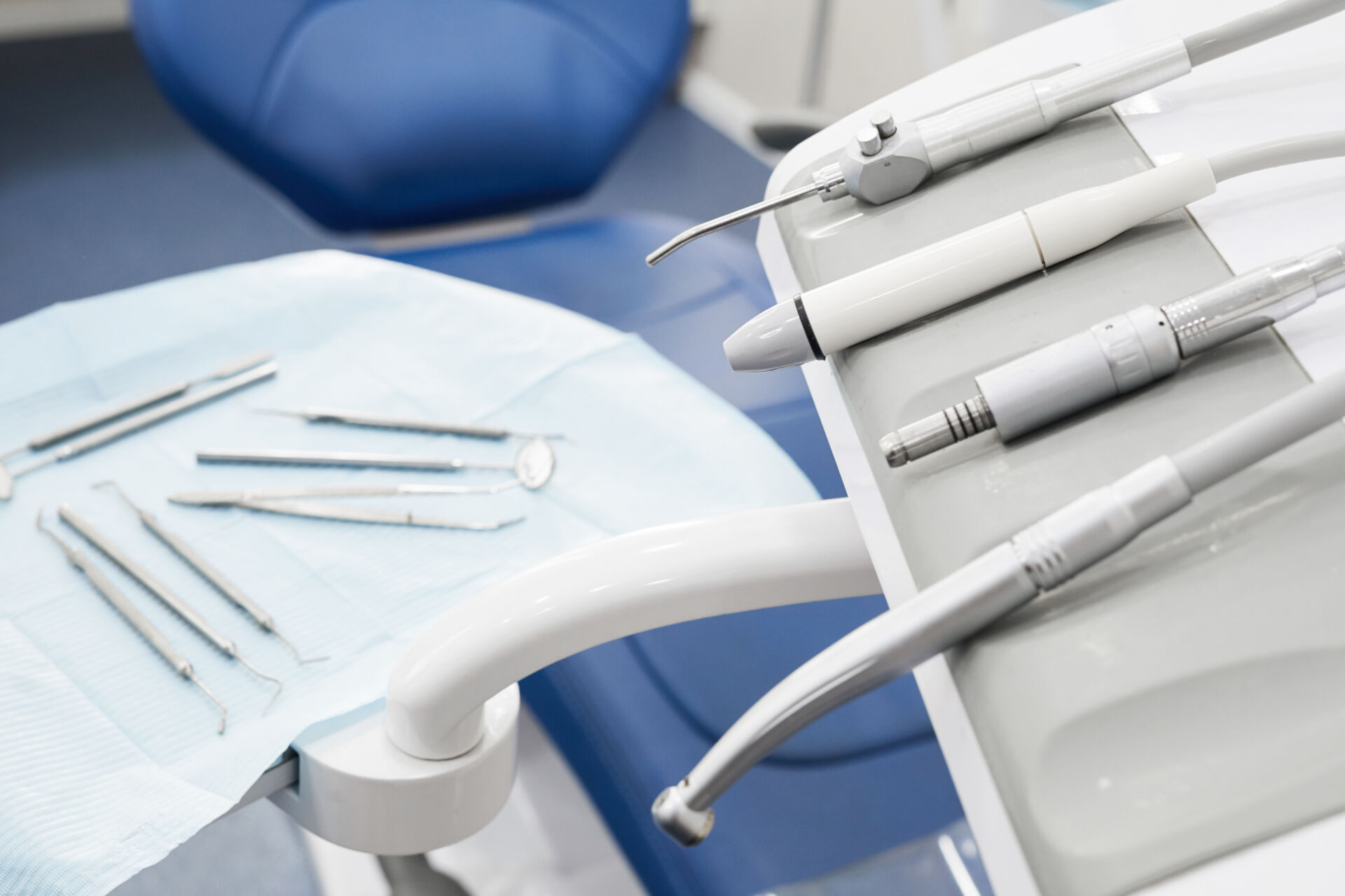 Dentist instruments ready to be used